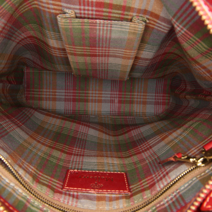 Sac cabas Mulberry en cuir rouge - Detail D2