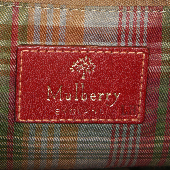 Sac cabas Mulberry en cuir rouge - Detail D3