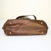 Salvatore Ferragamo Sofia shoulder bag in golden brown grained leather - Detail D5 thumbnail