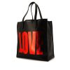 Shopping bag Givenchy in pelle nera e pelle iridescente rossa - 00pp thumbnail