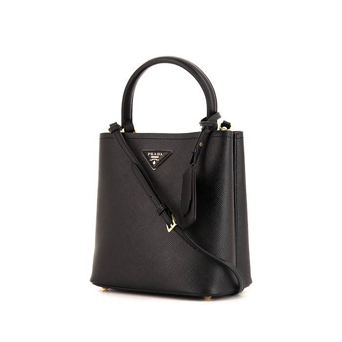 Panier handbag Prada Black in Wicker - 35191780