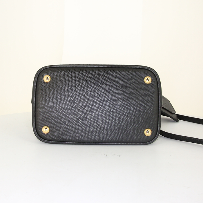 Borsa Prada Double in pelle saffiano nera - Detail D5