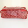 Goyard Grenadine 24 hours bag in red Goyard canvas and red grained leather - Detail D4 thumbnail