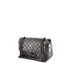 Chanel 2.55 handbag in silver quilted iridescent leather - 00pp thumbnail