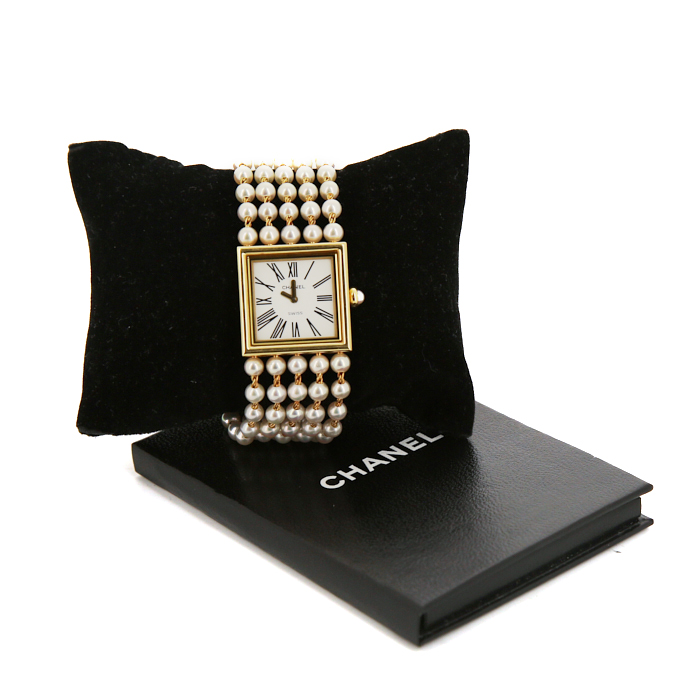 Chanel Mademoiselle watch in yellow gold Circa 1994 - Detail D2