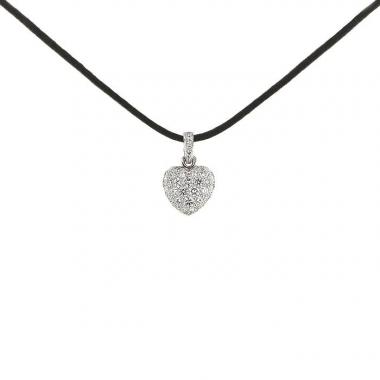 Cartier Coeur et Symbole small model pendant in white gold and diamonds
