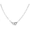 Dinh Van Menottes R12 necklace in white gold - 00pp thumbnail