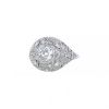 Vintage Art Déco ring in platinium and diamonds - 00pp thumbnail