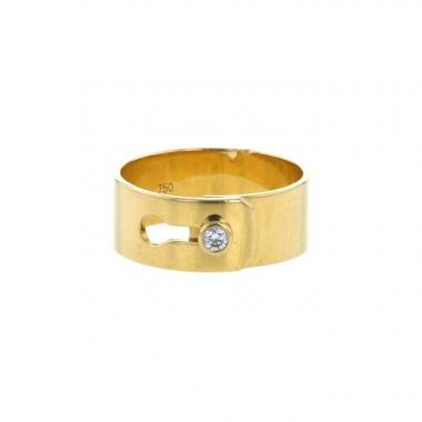 Dinh Van Serrure ring in yellow gold and diamond