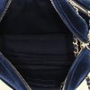 Chanel Camera shoulder bag in blue, turquoise and green velvet and python - Detail D3 thumbnail