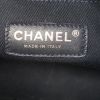 Chanel Camera shoulder bag in blue, turquoise and green velvet and python - Detail D4 thumbnail