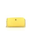 Chanel shoulder bag in yellow lizzard - 360 thumbnail