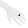 Van Cleef & Arpels 1970's ring in yellow gold,  chrysoprase and diamonds - Detail D1 thumbnail