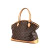 Bolso de mano Louis Vuitton Lockit  modelo grande en lona Monogram marrón y cuero natural - 00pp thumbnail
