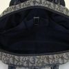 Borsa Dior Saddle Bowler in tessuto a monogramma Oblique blu e pelle blu - Detail D2 thumbnail