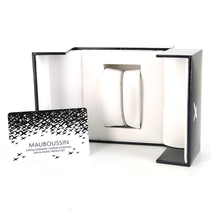 Bracelet articulé Mauboussin Fleuve d'Amour en or blanc et diamants