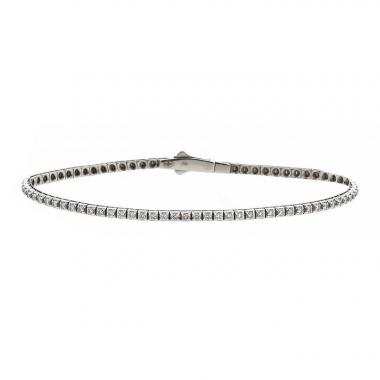 Brazalete articulado Mauboussin Fleuve d'Amour en oro blanco y diamantes
