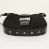 Dior Street Chic mini handbag in black satin and black vinyl - Detail D4 thumbnail