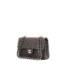 Chanel Timeless shoulder bag in grey quilted leather - 00pp thumbnail