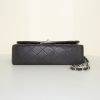 Chanel Timeless shoulder bag in grey quilted leather - Detail D5 thumbnail