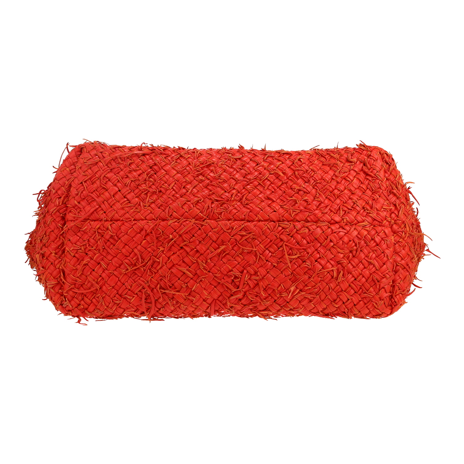 Shopping bag Bottega Veneta  Cabat in pelle intrecciata rossa - Detail D1