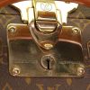 Valise rigide Louis Vuitton Bisten 60 en toile monogram marron et cuir naturel - Detail D3 thumbnail