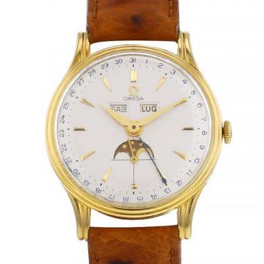 Reloj Omega Cosmic Moonphase de oro amarillo Circa  1940