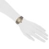 Cartier Santos Galbée watch in gold and stainless steel Circa  1990 - Detail D1 thumbnail