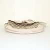 Gucci Bamboo shoulder bag in beige leather and beige monogram canvas - Detail D5 thumbnail