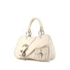 Dior Gaucho bag worn on the shoulder or carried in the hand in white leather - 00pp thumbnail