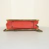 Chloé Sally shoulder bag in red patent leather and pink grained leather - Detail D5 thumbnail