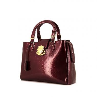 Borsa Louis Vuitton Melrose Avenue in pelle verniciata bordeaux
