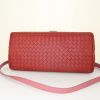 Bottega Veneta Roma bag in pink and burgundy intrecciato leather - Detail D5 thumbnail