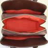 Louis Vuitton Pont Neuf handbag in ebene damier canvas and brown leather - Detail D2 thumbnail