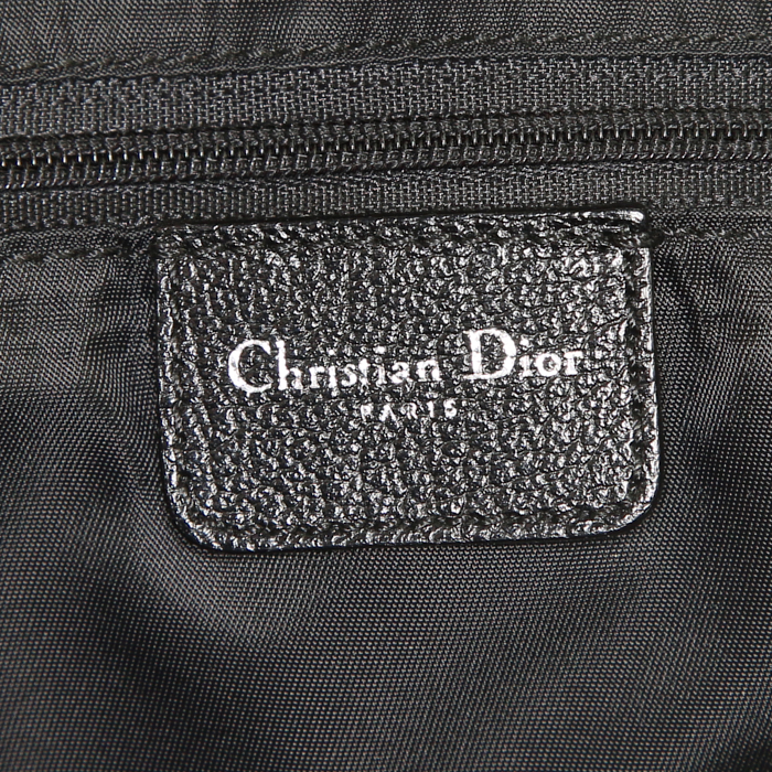 Dior Détective handbag in black monogram canvas - Detail D3