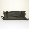 Prada Etiquette shoulder bag in khaki canvas and black leather - Detail D4 thumbnail