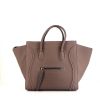 Céline Phantom shopping bag in grey leather - 360 thumbnail