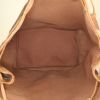 Shopping bag Louis Vuitton petit Noé modello grande in tela monogram marrone e pelle naturale - Detail D2 thumbnail