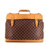 Louis Vuitton Greenwich travel bag in brown damier canvas and natural leather - 360 thumbnail