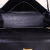 Hermes Kelly 32 cm bag in black grained leather - Detail D3 thumbnail