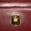 Hermes Kelly 32 cm bag worn on the shoulder or carried in the hand in burgundy box leather - Detail D4 thumbnail