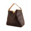 Louis Vuitton Delightful bag worn on the shoulder or carried in the hand in brown monogram canvas and natural leather - 00pp thumbnail