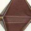 Pochette Louis Vuitton Pochette accessoires in tela monogram marrone e pelle naturale - Detail D4 thumbnail