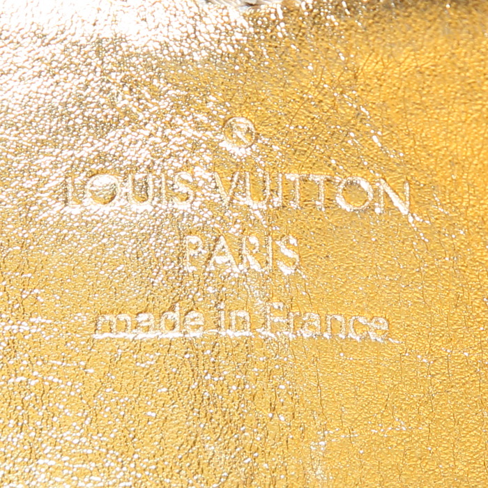 Portafogli Louis Vuitton in pelle monogram dorata - Detail D3