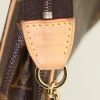 Bolsito de mano Louis Vuitton Eva en lona Monogram marrón y cuero natural - Detail D3 thumbnail