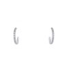 Cartier Etincelle small hoop earrings in white gold and diamonds - 00pp thumbnail