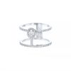 Messika Glam'Azone ring in white gold and diamonds - 00pp thumbnail