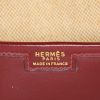 Pochette Hermes Jige en cuir box bordeaux - Detail D3 thumbnail