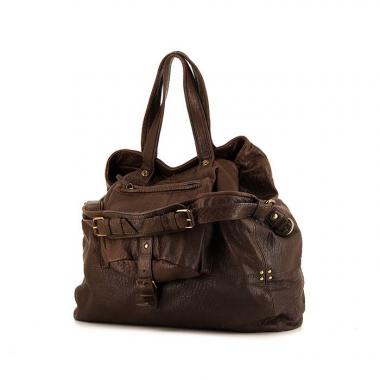 Jerome Dreyfuss Billy L shopping bag in brown leather