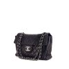 Chanel Timeless Maxi Jumbo shoulder bag in navy blue quilted leather - 00pp thumbnail